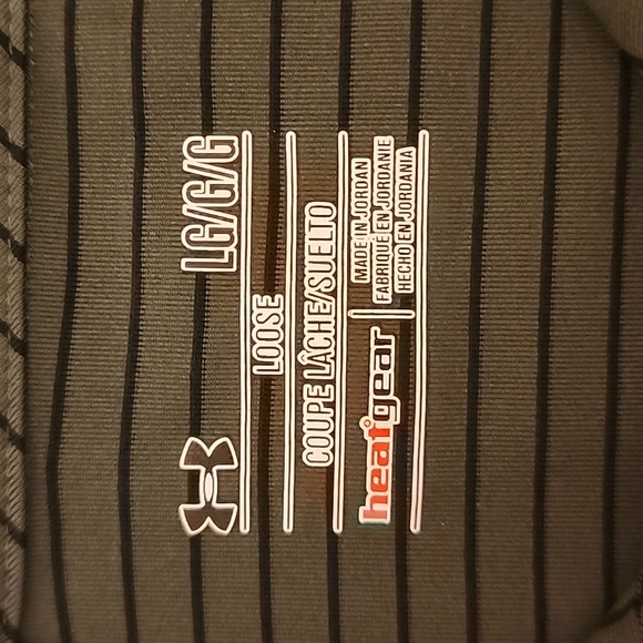 MENS HURLEY SHIRT LARGE GREEN AND BLACK STRIPES - Picture 2 of 4